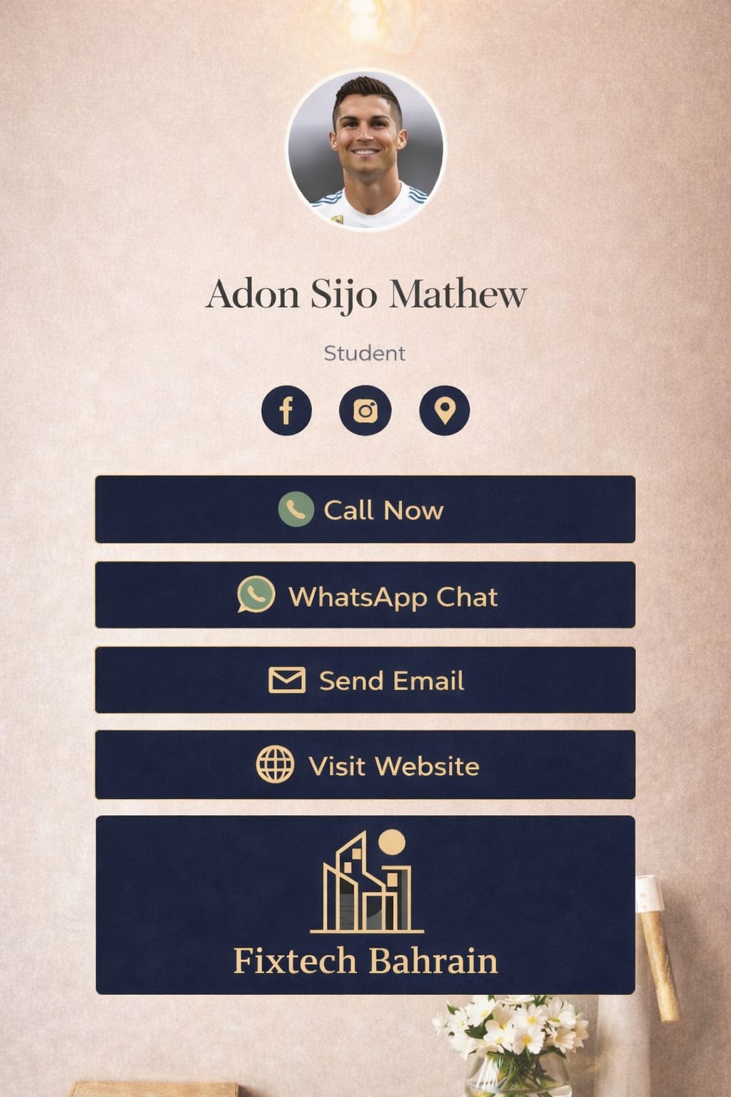 Adon Sijo Mathew Digital Card